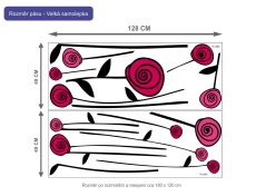 Samolepka na stenu - Kvety