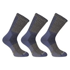 3PACK ponožky Nedeto vysoké zimní modré (3NWM1)