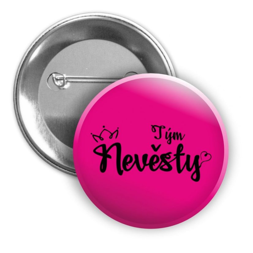 Svatební placka - KORUNKA - Tým nevěsty