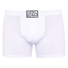Pánské boxerky Styx long klasická guma bílé (F1061)