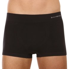 Pánské boxerky Gino bezešvé bambusové černé (53005)