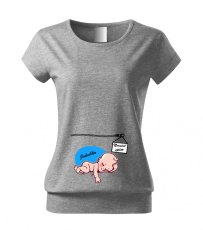 Tehotenské tričko -  Nerušiť, spím - Chlapček