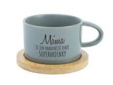 Hrnek makronka - Máma je jen unavenější verze superhrdinky