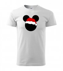 tričko s vánočním motivem - mouse - santa - Povidlo