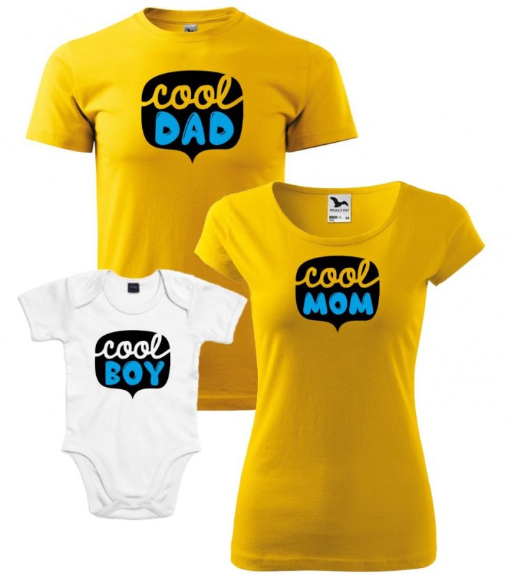 Rodinný set - Trička a Body - Cool rodina - chlapeček