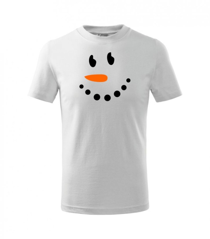 dětské tričko s vánočním motivem - sněhulák - Povidlo
