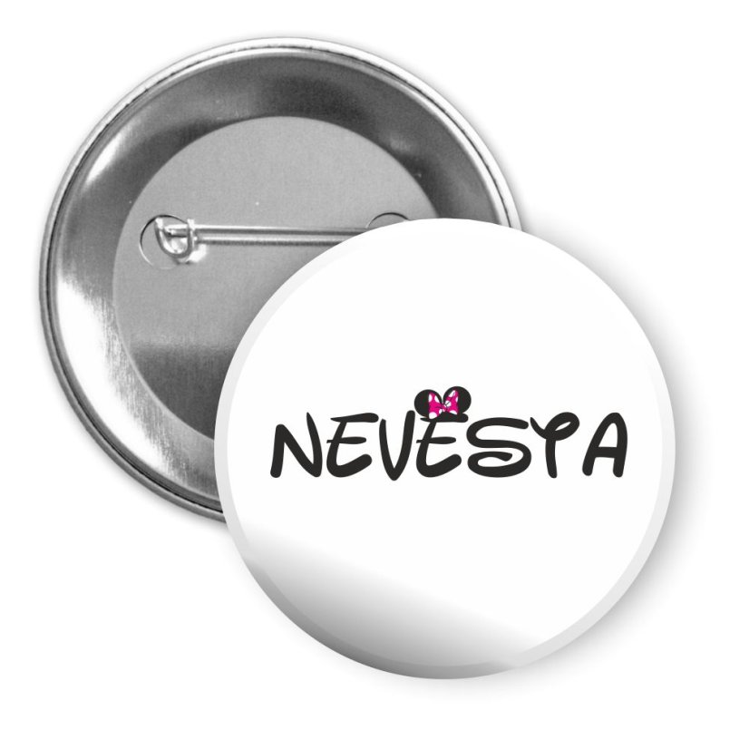 Svatební placka - MOUSE - Nevěsta