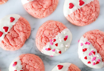 Valentýnské cookies