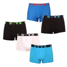 5PACK pánské boxerky Styx sportovní guma vícebarevné (5G0912179)