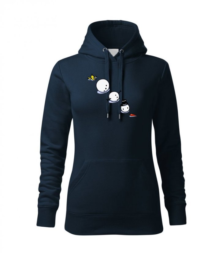 Dámská vánoční mikina - Sněhulák a banán