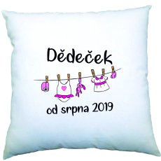 Polštářek - dědeček od... holčička