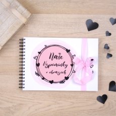 Fotoalbum pro páry - Naše vzpomínky v obrazech - růžová