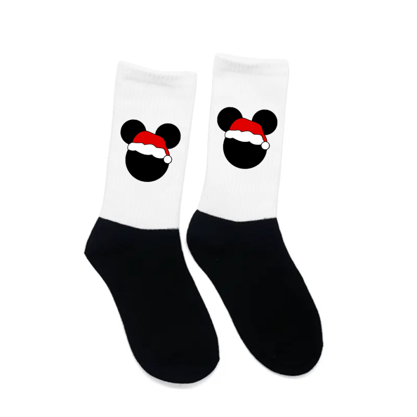 Vianočné ponožky - Mouse Santa