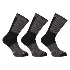 3PACK ponožky Nedeto vysoké zimní černé (3NWC1)