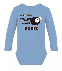 Detské body s dlhým rukávom - Najrýchlejší a najlepší borec