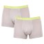 2PACK pánské boxerky HEAD šedé (701221813 002) - Velikost: XL