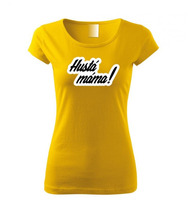 Dámské tričko - Hustá máma - Barva: Žlutá