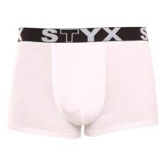 Pánské boxerky Styx sportovní guma bílé (G1061)