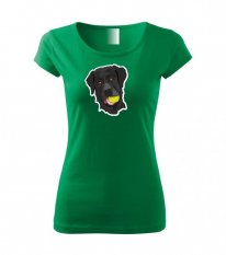 Dámské tričko - Labrador černý