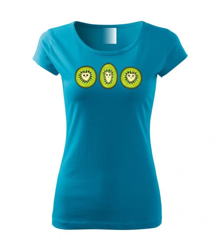 Dámské tričko - Kiwi - Barva: Tyrkysová