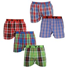 5PACK pánské trenky Styx sportovní guma vícebarevné (5B0102784)