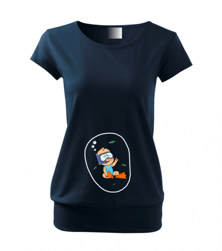 Tehotenské tričko - Potápač