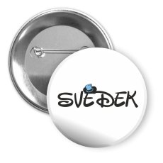 Svatební placka - MOUSE - Svědek - klobouk