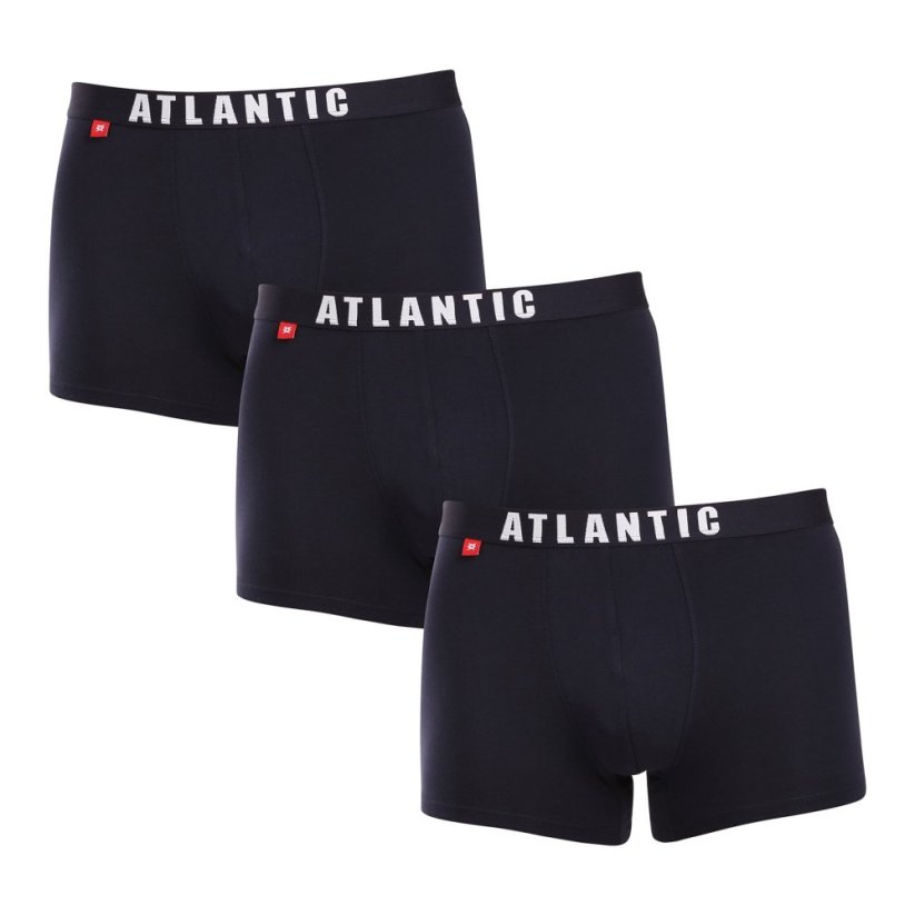 3PACK pánské boxerky Atlantic tmavě modré (3MH-011blue)