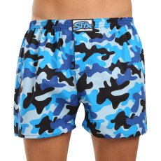 Pánské trenky Styx art klasická guma maskáč modrý (A1850)