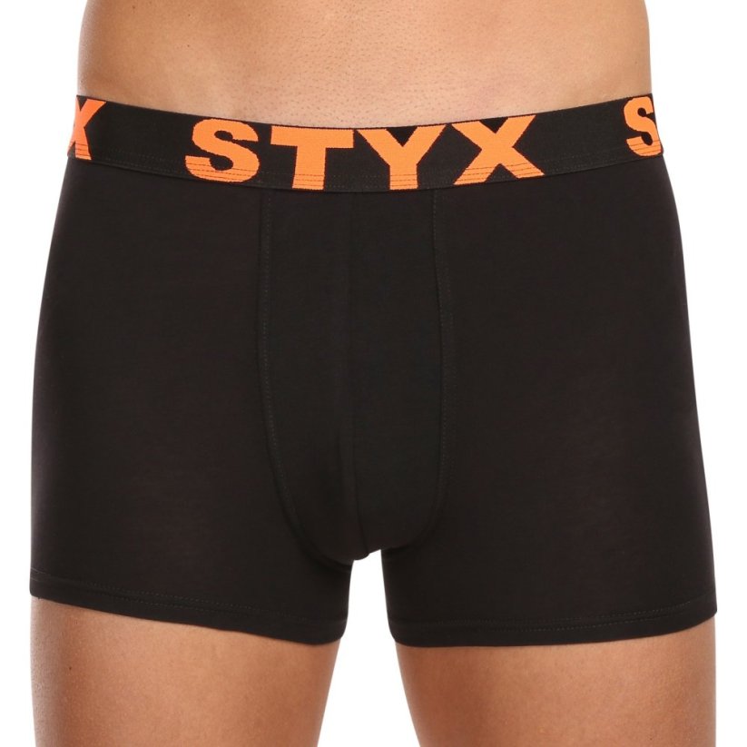 10PACK pánské boxerky Styx sportovní guma černé (10G9601) - Velikost: L