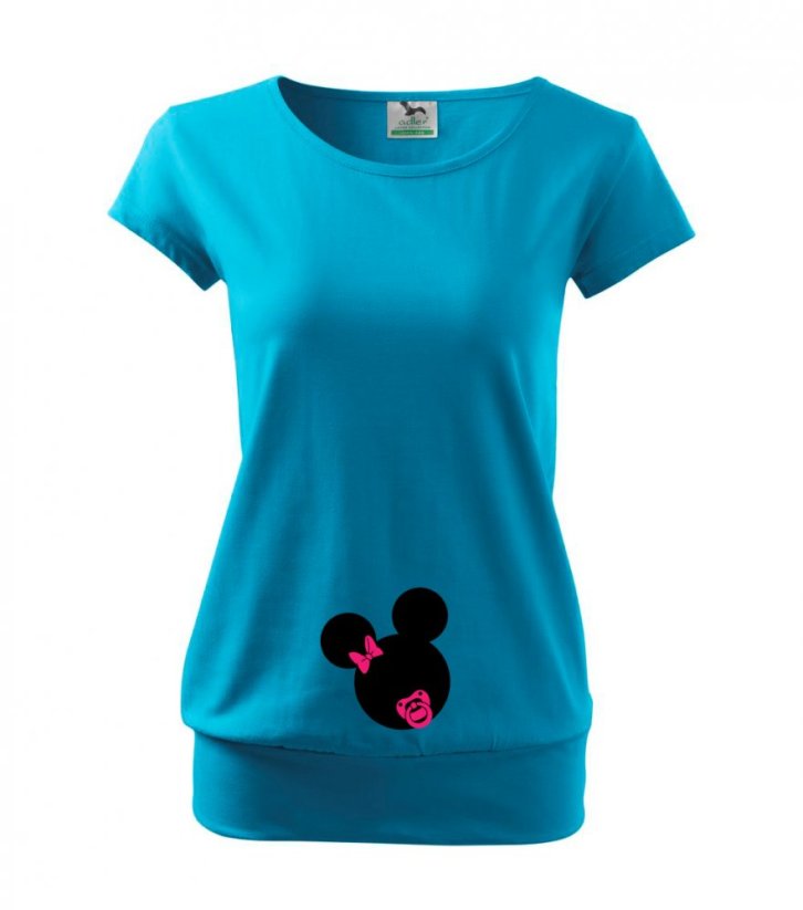 Tehotenské tričko - Mouse - dievčatko
