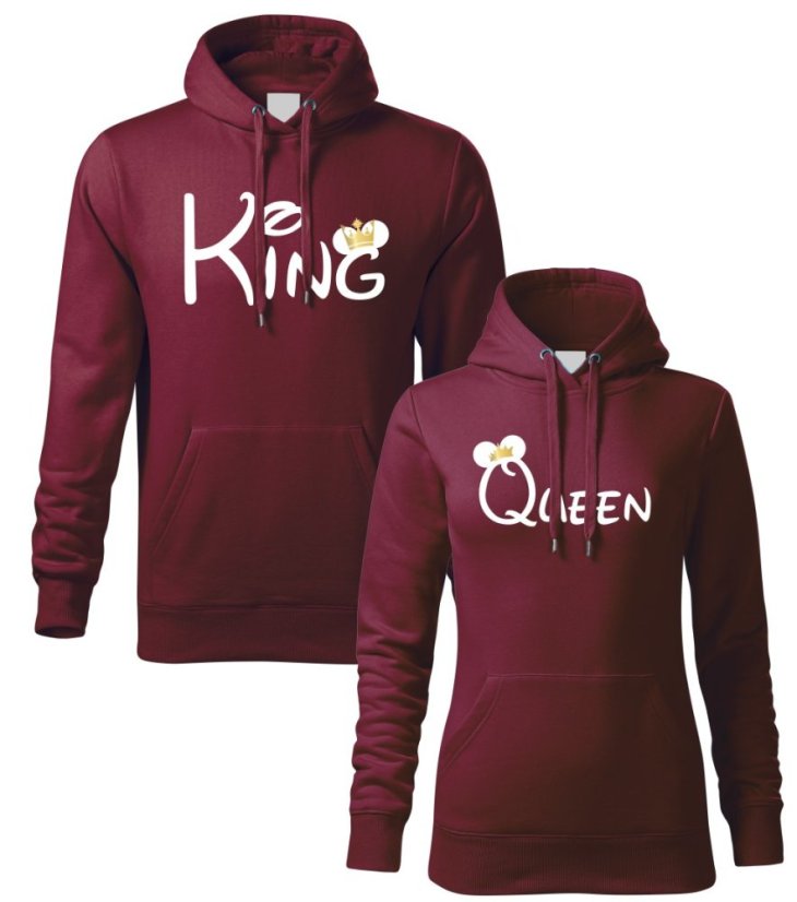 Mikiny pro páry - Mouse - King & Queen