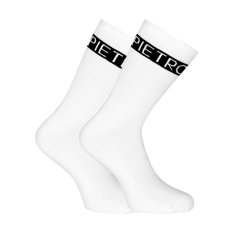 3PACK ponožky Pietro Filipi sportovní vysoké bílé (3POB1)