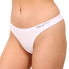 Dámská tanga Gina bambusová bílá (05014-MxB)