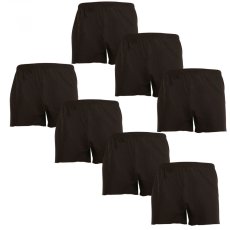 7PACK pánské trenky Nedeto černé (7NDTT001) 3XL