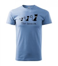Svatební  tričko - KOČKA - Tým ženicha