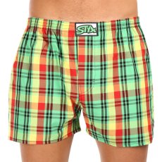 3PACK pánské trenky Styx klasická guma vícebarevné (3A100618)