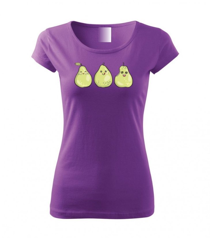 Dámské tričko - Hruška - Barva: Fialová