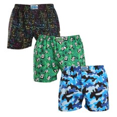 3PACK pánské trenky Styx art klasická guma vícebarevné (3A18023)