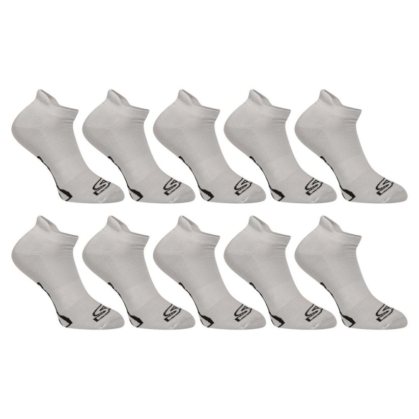 10PACK ponožky Styx nízké šedé (10HN1062) - Velikost: M