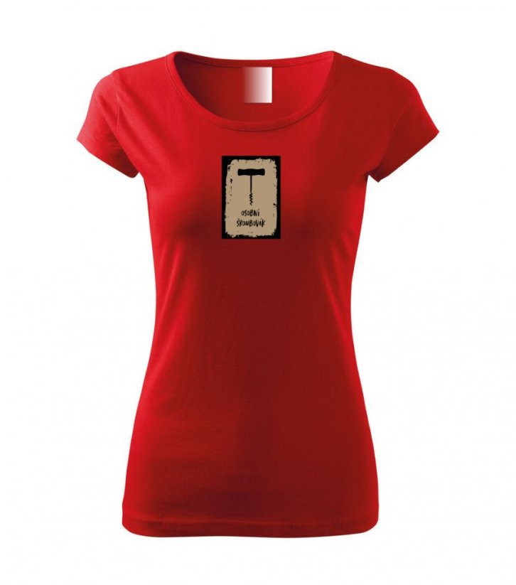 Dámské tričko - Osobní šroubovák - Barva: Červená