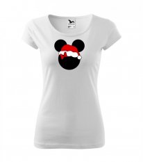 tričko s vánočním motivem - mouse- santa - Povidlo