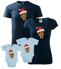 Vianočný rodinný set - 2x Body - Perníčci