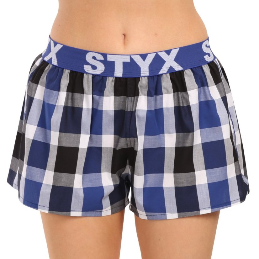 3PACK dámské trenky Styx sportovní guma vícebarevné (3T100619)