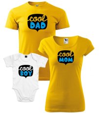 Rodinný set - Trička a Body - Cool rodina - chlapeček
