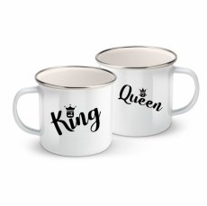 Párové plecháčiky - Hlavičky - King & queen