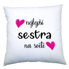 Polštářek - Nejlepší sestra na světě