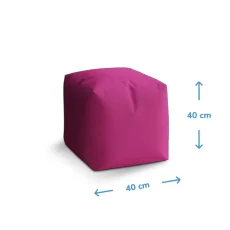 Taburet Cube Stranger Things Red: 40x40x40 cm