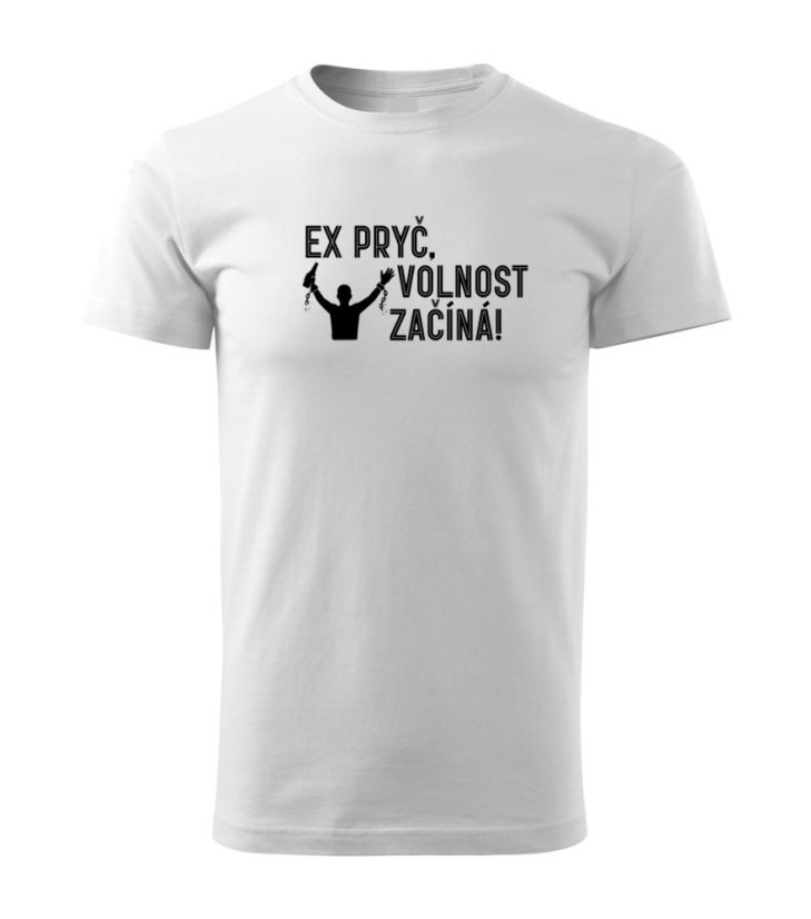 Pánské tričko - EX pryč. Volnost začíná! Pánské tričko - EX pryč. Volnost začíná!