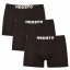 3PACK pánské boxerky Nedeto černé (3NDTB001-brand) - Velikost: XL